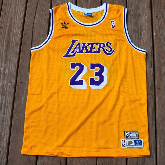 New! LeBron James Los Angeles Lakers Yellow Home Basketball Jersey Men's Large - Picture 2 of 2